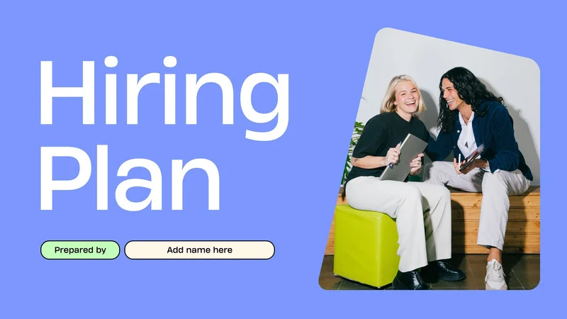 preview of a template: Hiring Plan Presentation